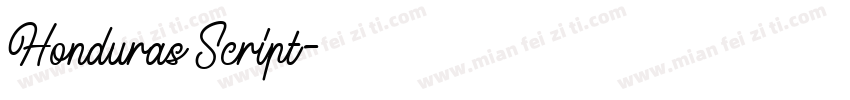 Honduras Script字体转换
